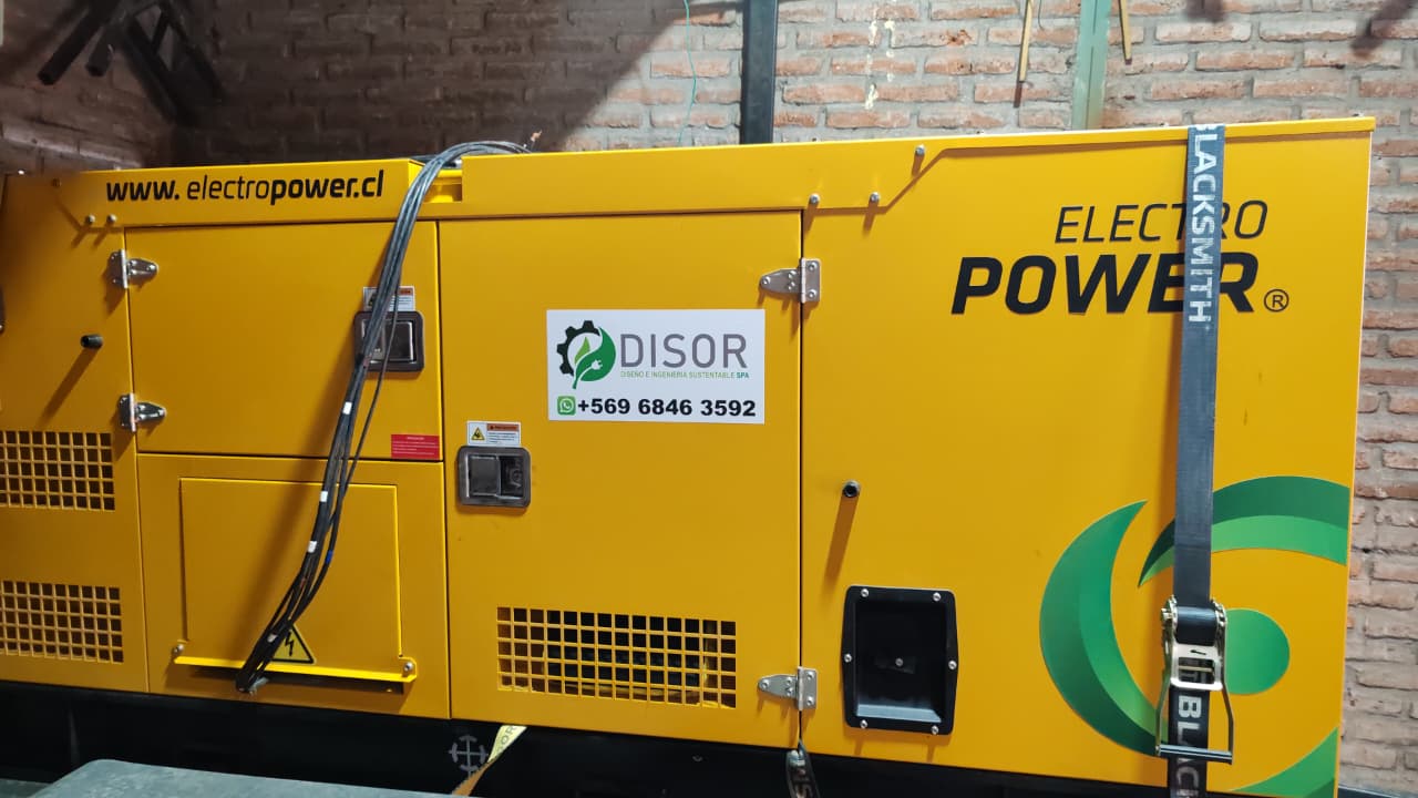 Generador eléctrico industrial instalado por DISOR